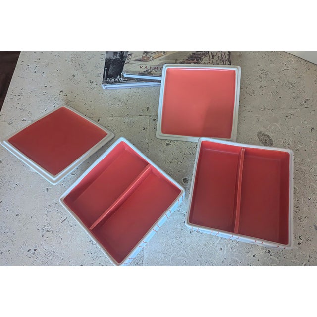 Contemporary 1990s Pair of Pleasant to the Touch Anthropologie Ceramic Boxes For Sale - Image 3 of 4