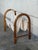 Rattan Magazine Rack With Floral Embroidered Canvas Mid-Century Modern 1970s For Sale - Image 4 of 9