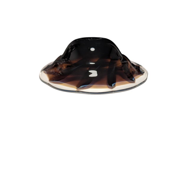 1988 Black Sheep Glass Studio Bowl Blown by Leslie Wilton For Sale - Image 4 of 8