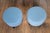 WDA Home designed, new pair of ottomans with oak stained base. I have a total of 4 of these. They're sturdy.