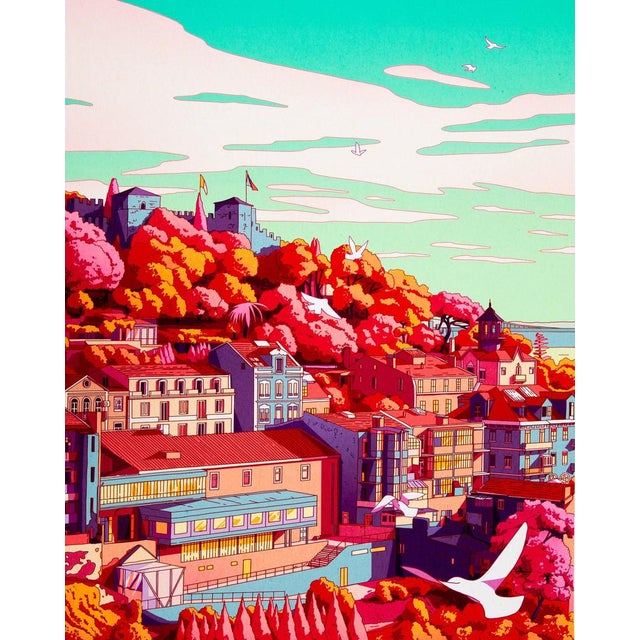 Camila NOGUIERA (1993) View of Lisbon, 2021 Original color giclée print Signed in pencil Limited edition of 35 (this is...