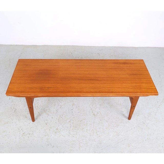 Vintage Height-Adjustable Coffee or Dining Table by Kai Kristiansen for Trioh, 1970s For Sale - Image 12 of 16