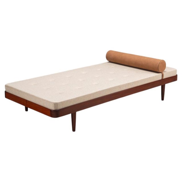 Mid-Century Daybed in Teak and Fabic, Denmark, 1960 For Sale - Image 12 of 12