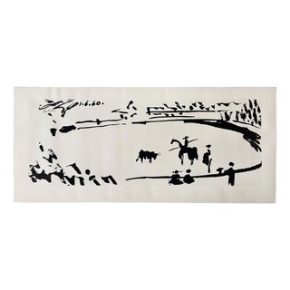 Pablo Picasso, Lithography L'arena Editions Braun, 1961, Lithograph For Sale