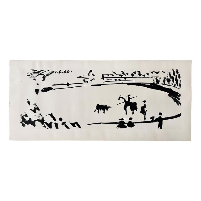 Pablo Picasso, Lithography L'arena Editions Braun, 1961, Lithograph For Sale