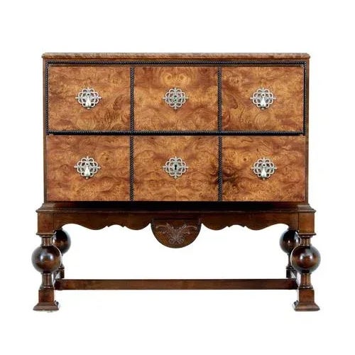 Brown 20th Century Birch and Burr Chest of Drawers by Carl Malmsten, 1940s For Sale - Image 8 of 9