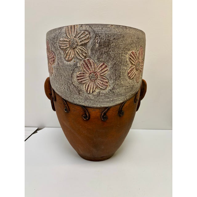 This charming terracotta planter is made from an unglazed ceramic porous material that allows moisture to evaporate,...