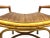 Vintage Mid Century Rattan Bench With Bentwood Frame and Woven Seat For Sale - Image 4 of 12