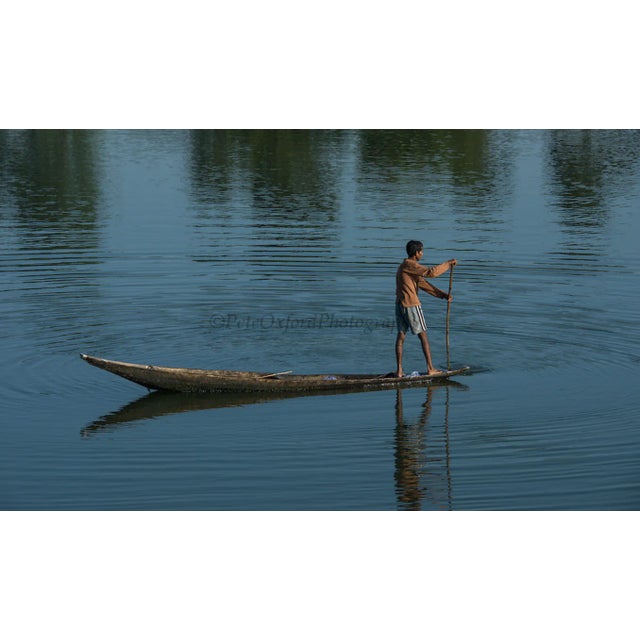 Tribal 200" Long Antique Primitive Wooden Canoe For Sale - Image 3 of 11