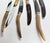 Stag Horn Handled Steak Knives- Set of Six For Sale - Image 4 of 11