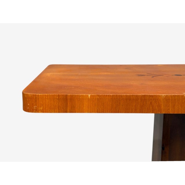 Swedish Art Deco, Inlaid Side Table, Stained Wood, Sweden, 1930s For Sale In New York - Image 6 of 12