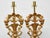 Gold 19th Century French Giltwood Floral Fragments Made into Lamps on Custom Lucite Bases - a Pair For Sale - Image 8 of 12