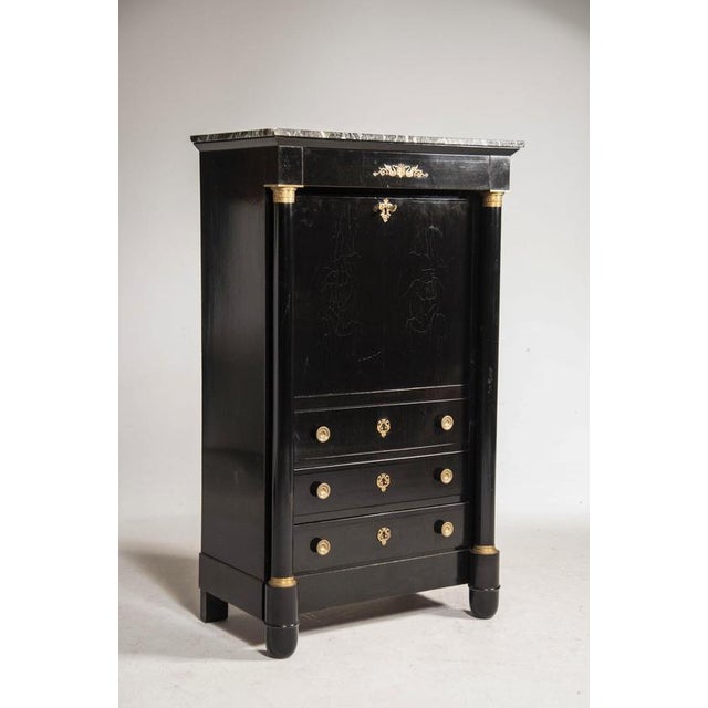Napoleon III Black Secretaire, Late 19th Century For Sale - Image 17 of 18