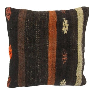 Brown Kilim Cushion Cover For Sale