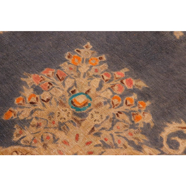 1990s 1990s Shabby Chic Vintage Wool Rug - 9.10x12.11 For Sale - Image 5 of 8