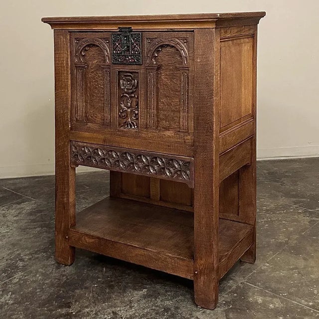 Antique Neoclassical Revival Raised Cabinet ~ Dry Bar will add an Old World yet charming rustic enhancement to any room....