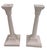 1980s Vintage Fitz and Floyd White Porcelain Candlesticks - A Pair For Sale - Image 5 of 10