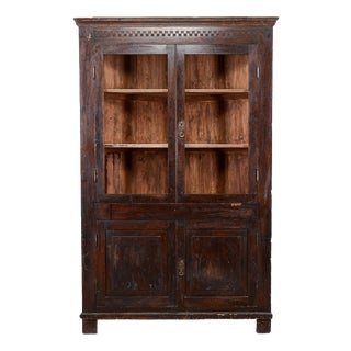 19th Century Display Cabinet with Shelves For Sale