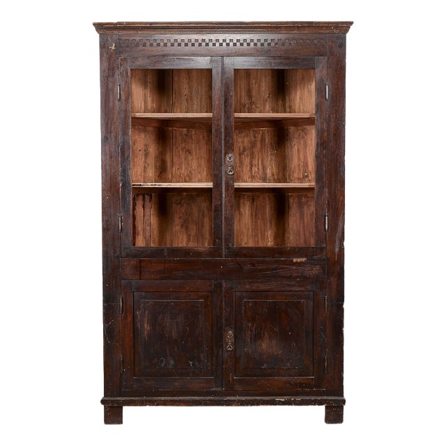 19th Century Display Cabinet with Shelves For Sale