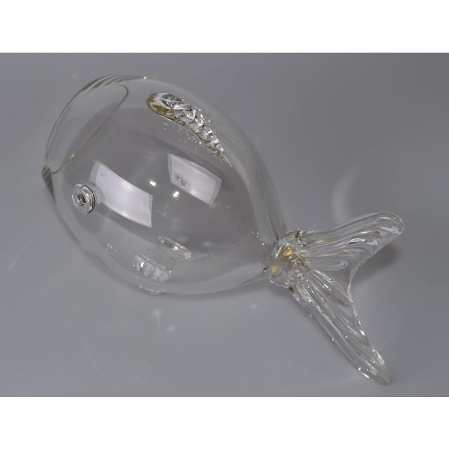 Vintage Handblown Glass Fish Candy Bowl Chairish