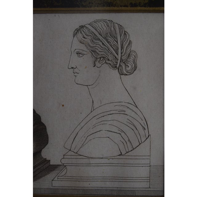 1805 Tommaso Piroli Engraving of Sappho – Antiquités D’Herculanum, Plate XXIV For Sale - Image 4 of 8
