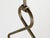 Brass and Clear Murano Glass Pendant Light attributed to Barovier & Toso For Sale - Image 4 of 13