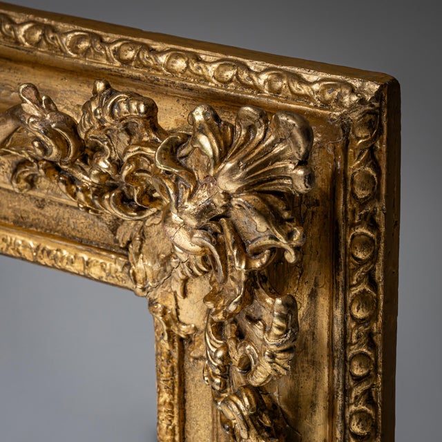 Louis XV Stucco Frame in Gilt, France, 1700s For Sale - Image 6 of 9