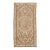 Vintage Hand-Knotted Neutral Medallion Area Rug in Warm Camel, Ivory & Slate Blue For Sale