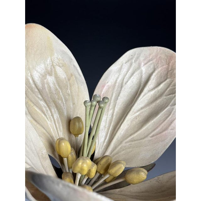German Botanical Flower Model, late 19th / early 20th century. Enlarged teaching model of a flower in papier-mâché and...