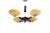 Metal Art Deco Chandelier, Poland, 1950s For Sale - Image 7 of 7