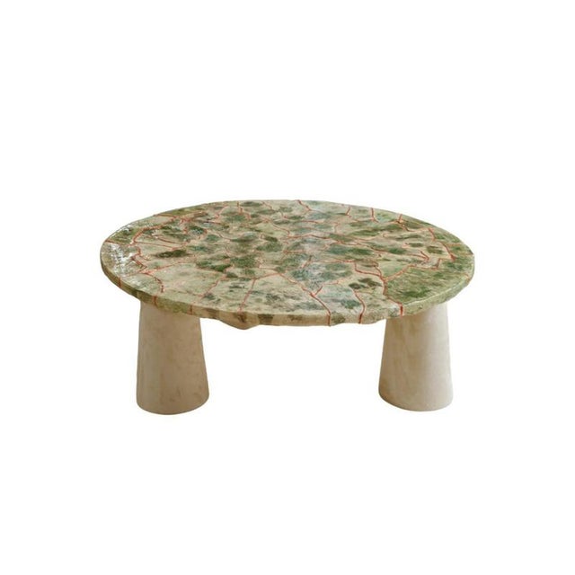 Ecorce coffee table in ceramic, cooper and resin by popus editions. Dimensions: ø 110 x h 50 cm. Materials: handmade...