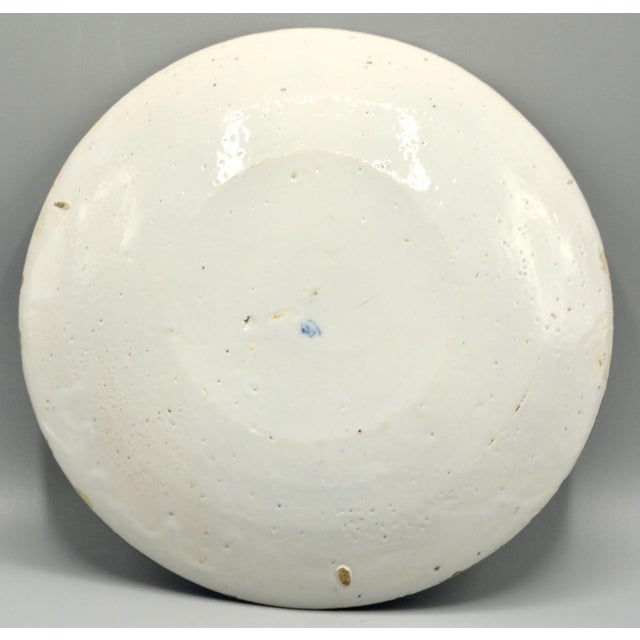 18th-Century.Chinoiserie Delftware Plate With Insects & Maker's Mark For Sale - Image 10 of 11