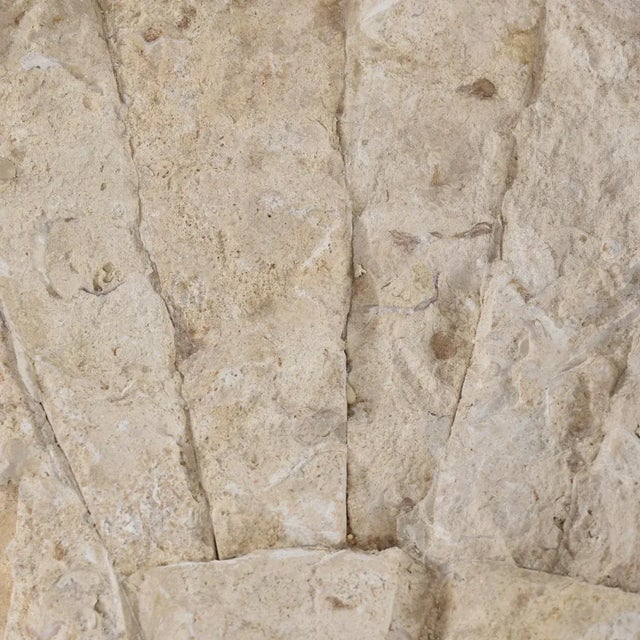White Maitland Smith Style Mactan Tessellated Stone Wedge Coffee Table For Sale - Image 8 of 9