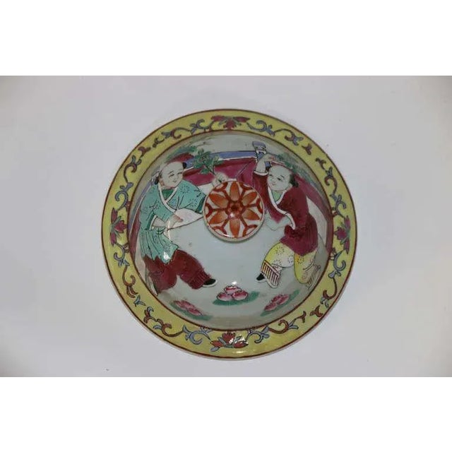 A pair of gorgeous large famille rose baluster jar and covers circa 1880. They have then both been beautifully hand-...