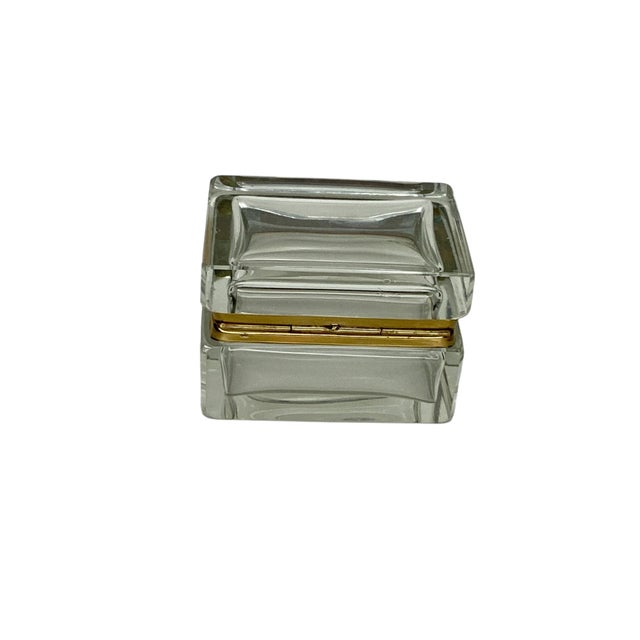 Contemporary Clear Murano Glass Box For Sale - Image 3 of 6
