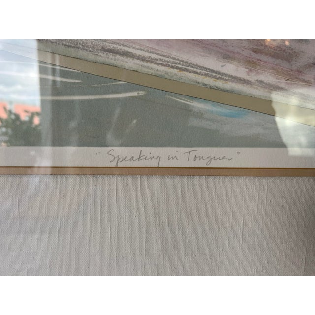 80's Patricia A. Beatty " Speaking Mi Tongues " Mixed Media Art-Work For Sale - Image 4 of 13