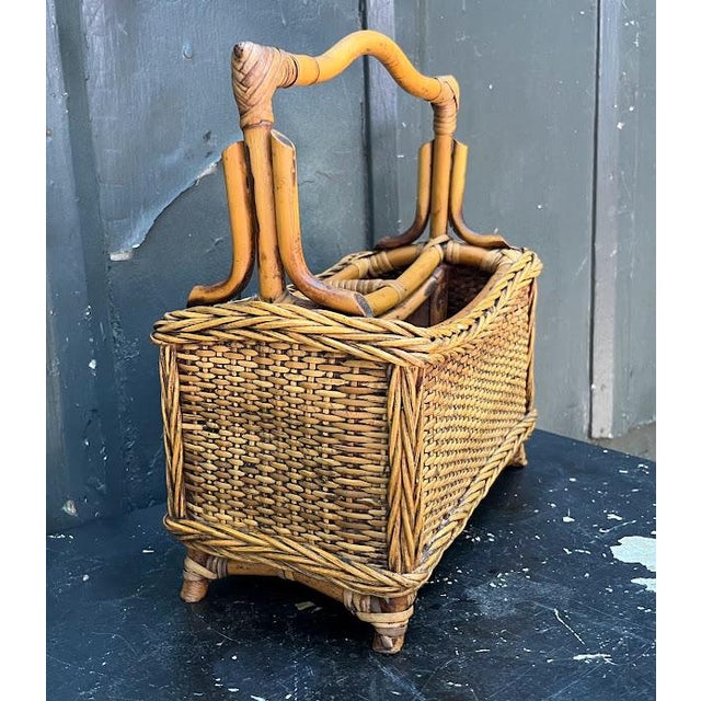 Rattan Flatware Basket Chairish