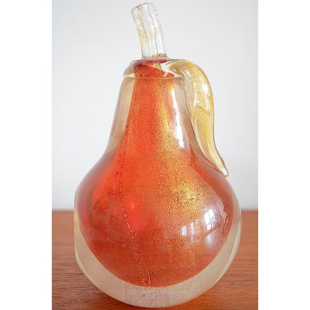 Mid-Century Pear Murano Glass from Barovier & Toso, 1960s For Sale - Image 4 of 13