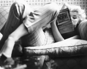 Marilyn Monroe Candid Moment' Contemporary Archival Black and White Photograph Print From the Original Negative by Ed Feingersh - 16x20