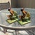 Tribal 1920s Turn of the Century Hand Painted Native American Bookends For Sale - Image 3 of 3