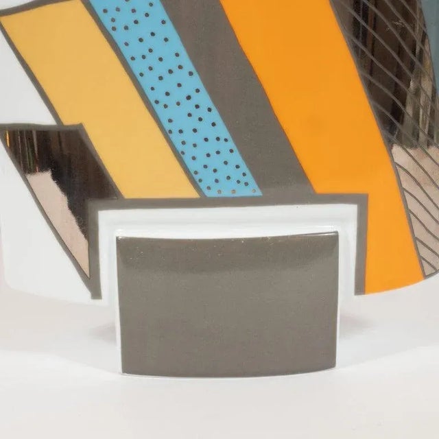 Mid-Century Modern Mid-Century Porcelain Vase by Michael Boehm & Rosemonde Nairac for Rosenthal For Sale - Image 3 of 11