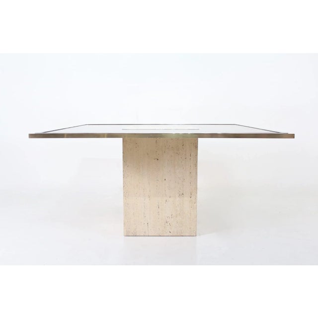 1970s Vintage Travertine Table by Roger Vanhevel, 1970 For Sale - Image 5 of 9