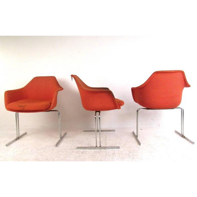 Vintage Modern Knoll Style Conference Chairs Set Of 4