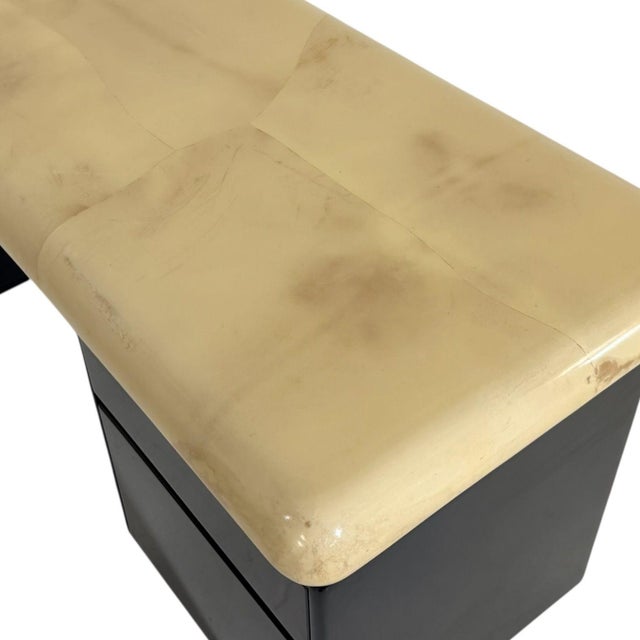 Enrique Garcel Goatskin Desk, 1970 For Sale In Chicago - Image 6 of 8