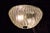 Vintage Ceiling Lamp with Chrome-Plated Metal Mounting and Ice Glass Shade by Fischer Leuchten, 1980s, in Very Good...