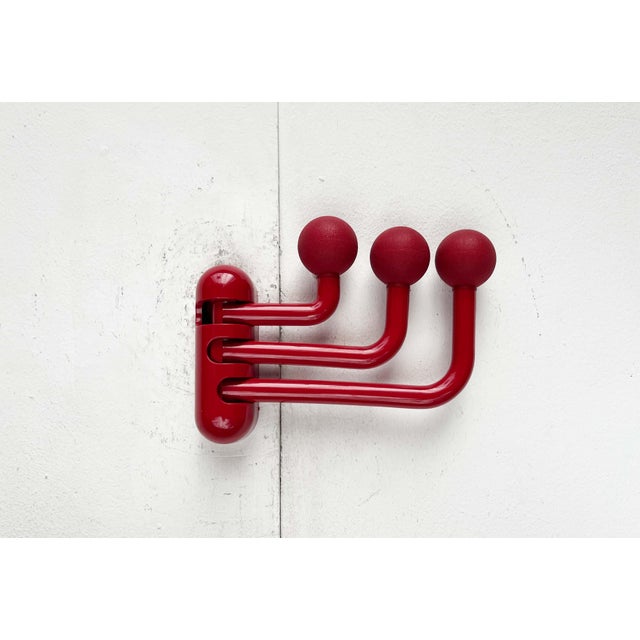Postmodern Italian Foldable Coat Rack by Patrizia Angeloni for Confalonieri, 1980s For Sale - Image 17 of 18