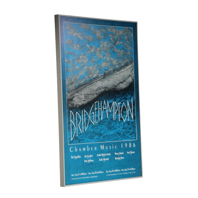 Nice vintage poster from the Hamptons, specifically Bridgehampton Chamber 1986. This example is in excellent original...