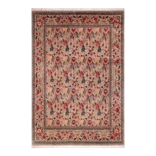 Floral 1990's Pak-Persian Green/Green Wool Rug - 9'0'' X 12'3'' For Sale