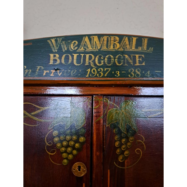 MAGNIFICENT BOURGOGNE FRENCH WINE LOCKER (Circa 1937) I purchased this beautiful Bourgogne French Wine Locker/1937 from...