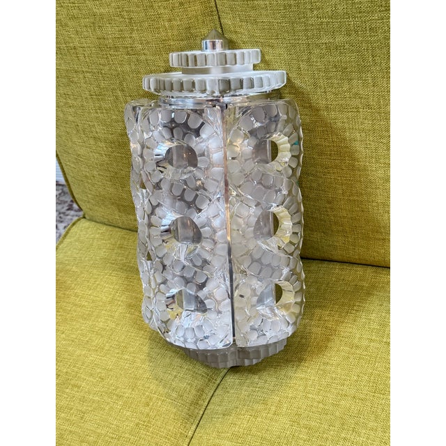 Art Deco Lalique Seville Cut Glass Wall Sconce, Clear For Sale - Image 3 of 12